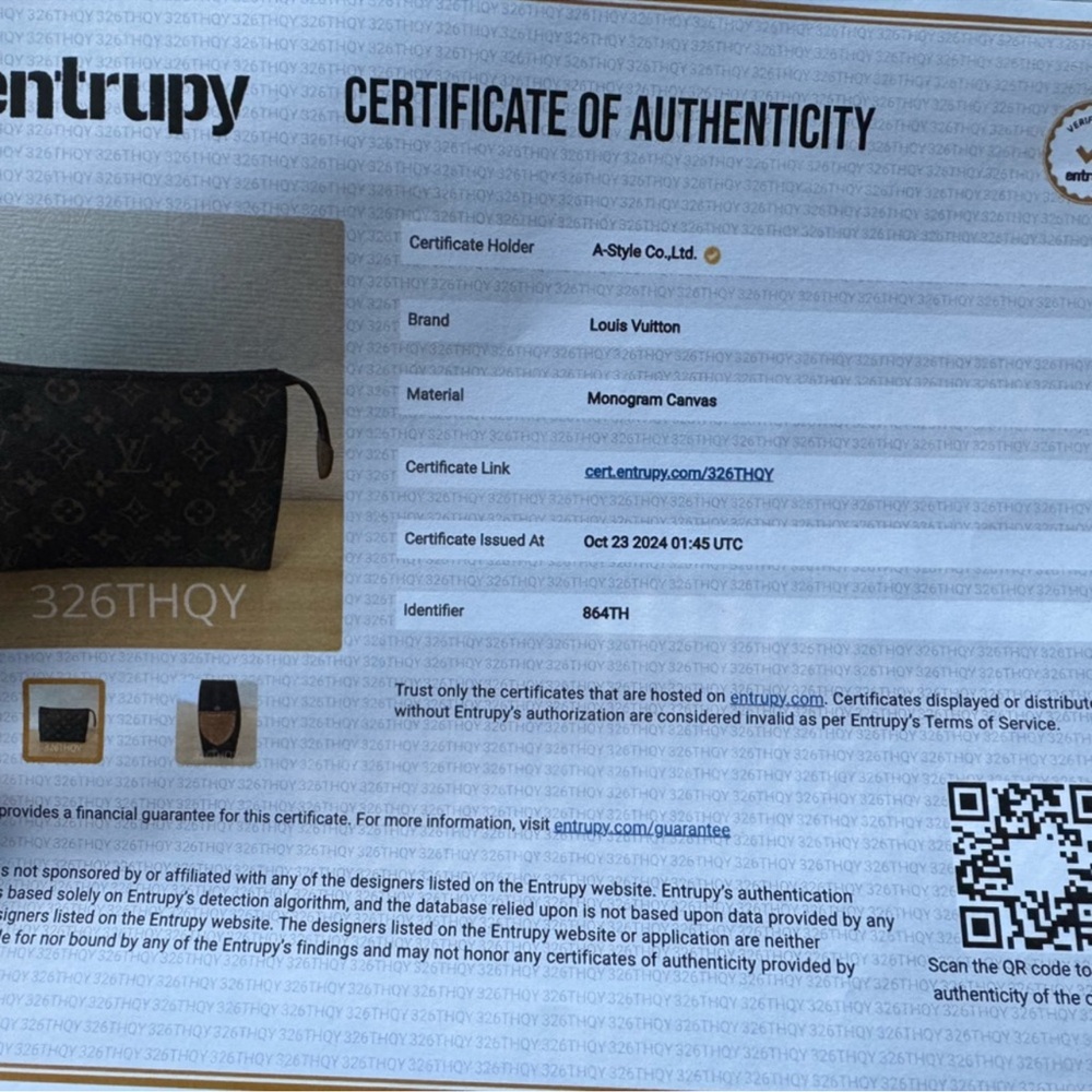 🔥LOUIS VUITTON🔥Toiletry pouch! Very very good condition! With COA! - Picture 8 of 11